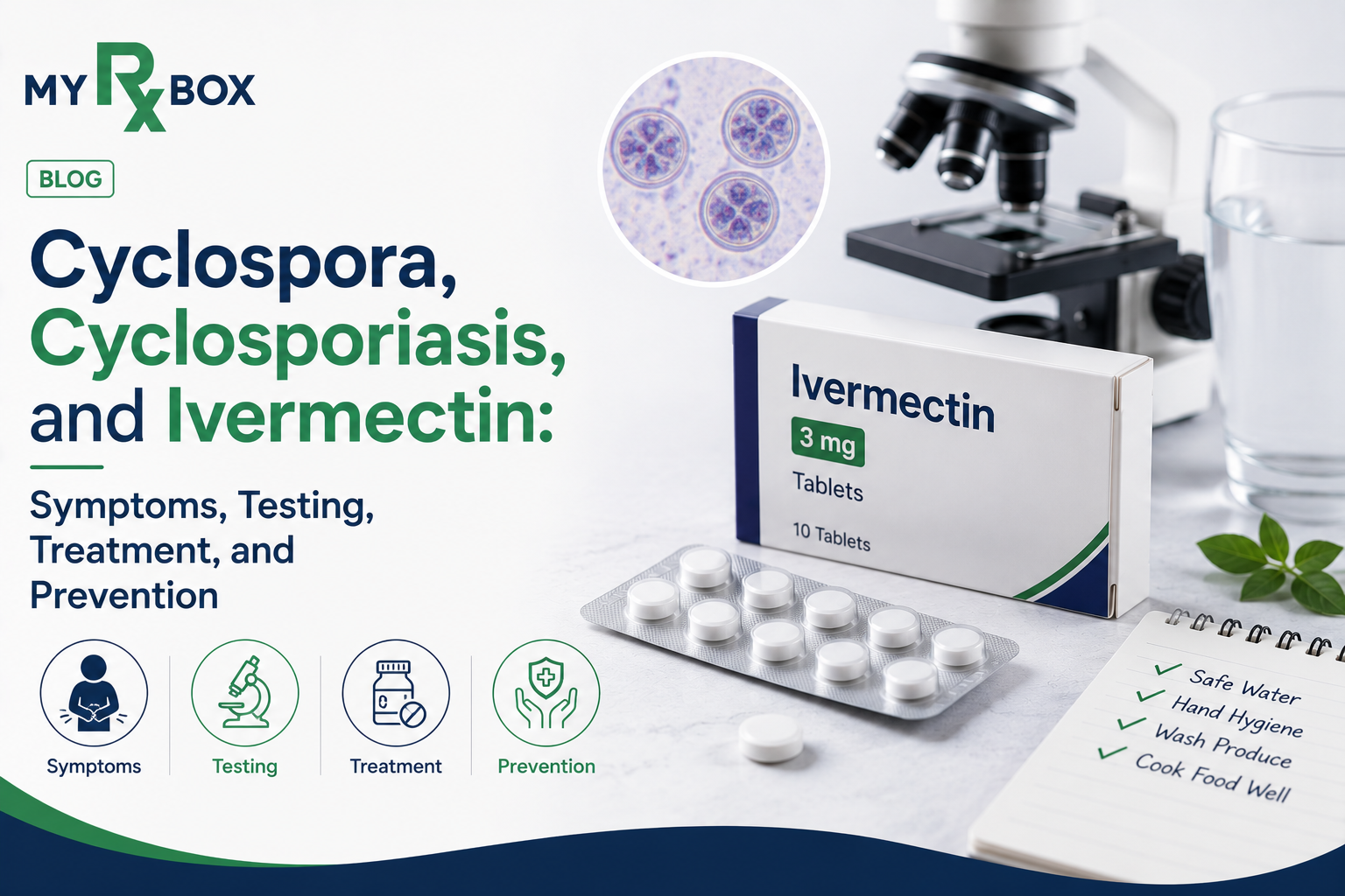Cyclospora, Cyclosporiasis, and Ivermectin Symptoms, Testing, Treatment, and Prevention