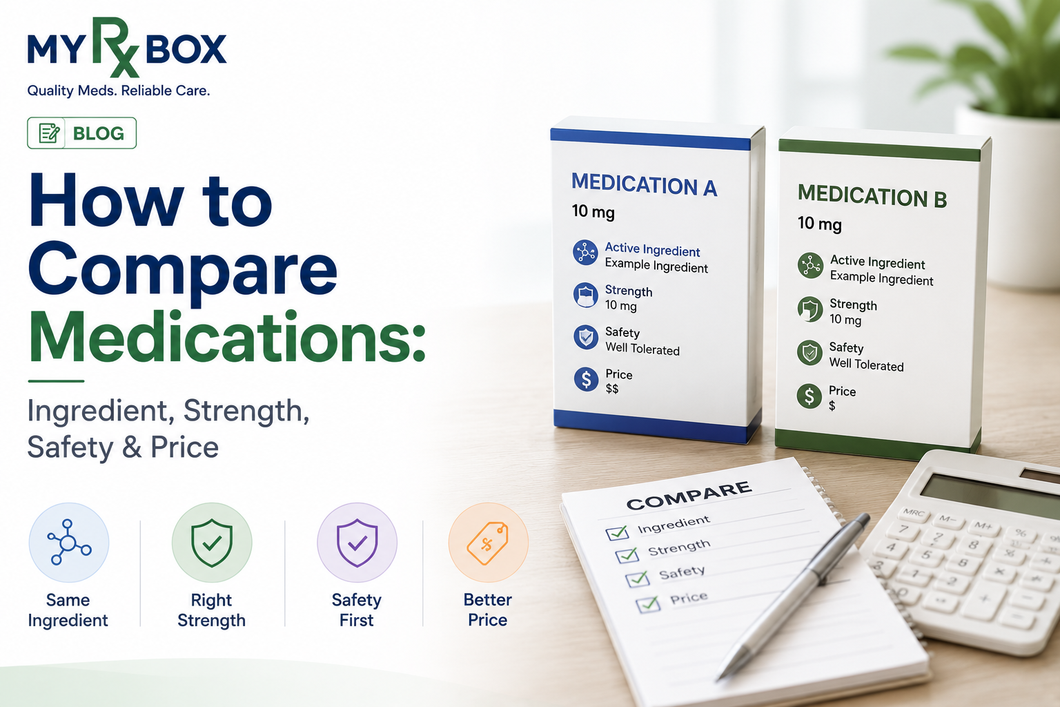How to Compare Medications: Ingredient, Strength, Safety & Price