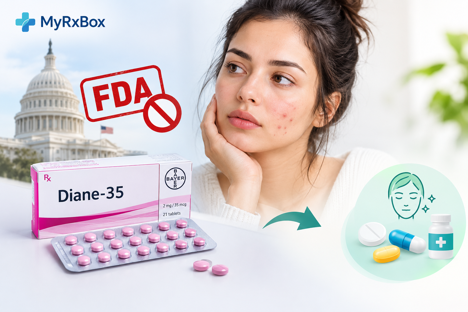 Diane-35 in the USA (2026): Why This Popular Acne Pill Isn't FDA-Approved—and What Works Instead
