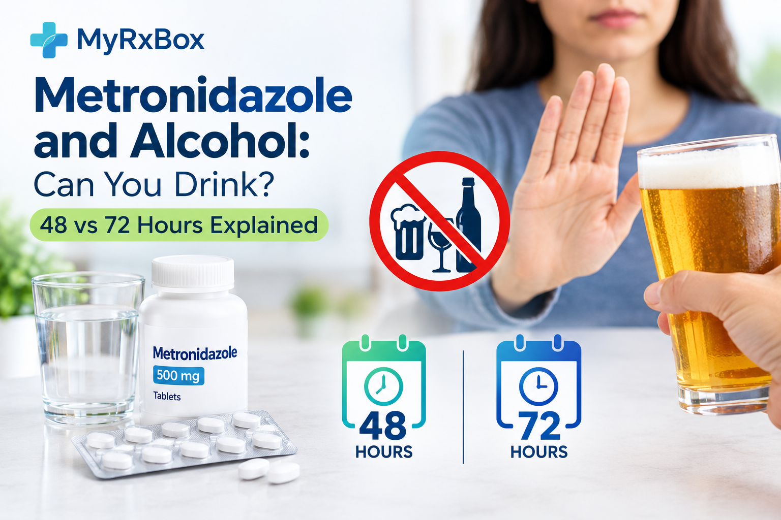 Metronidazole and Alcohol: Can You Drink? 48 vs 72 Hours